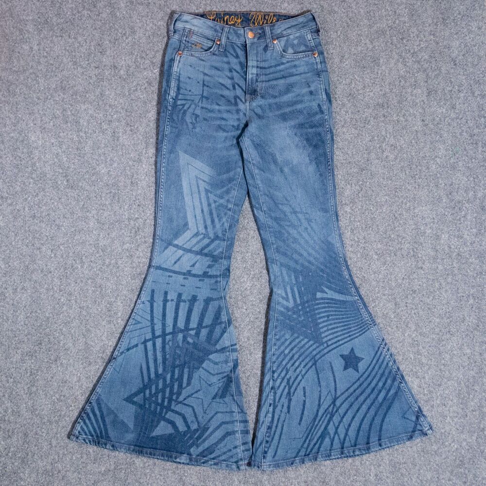 Wrangler x Lainey Wilson Rockstar Bell Bottom Jeans Women's 26x32 Flare Western